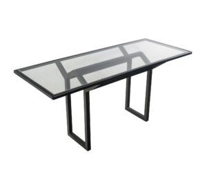 Altered Antiques - Modern 64 in. Steel Frame Table with Chicken Wire Glass