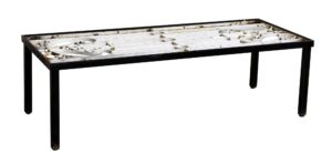Altered Antiques - Steel Coffee Table with Wrought Iron Insert
