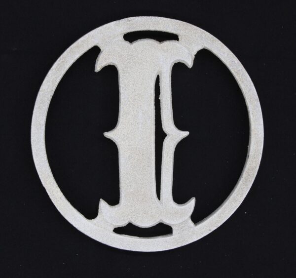 Applique - Vintage 6 in. Aluminum I Plaque