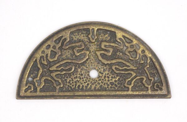 Applique - Vintage Arched Fan Shaped Brass 3 in. Applique