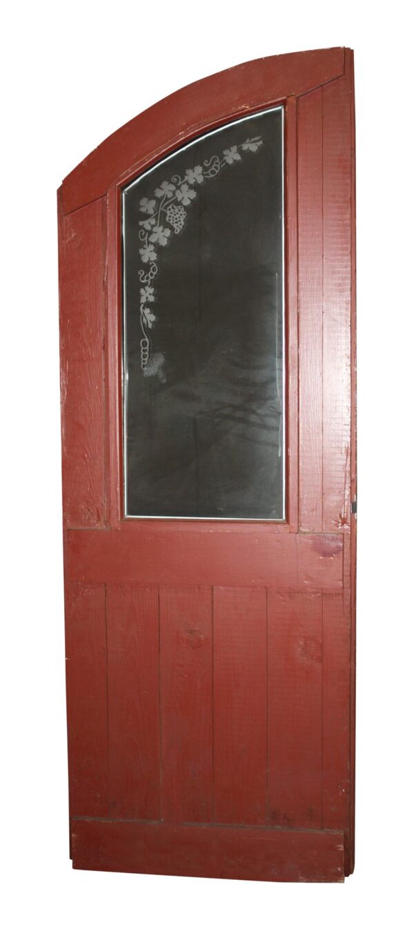 Arched Doors - Half Arch Door with Etched Glass 77.75 x 28.5