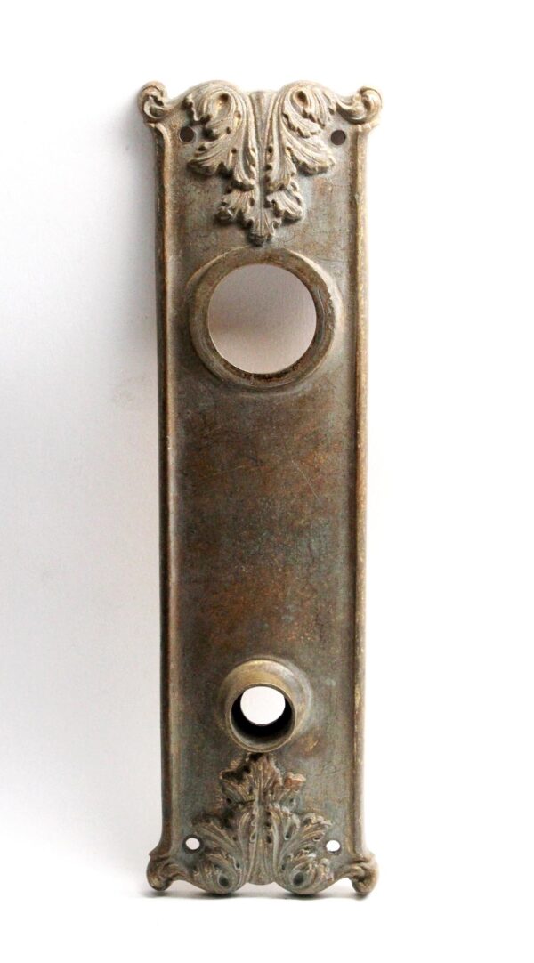 Back Plates - Antique Reading Hardware Company Bronze Mantua 9.5 in. Back Plate