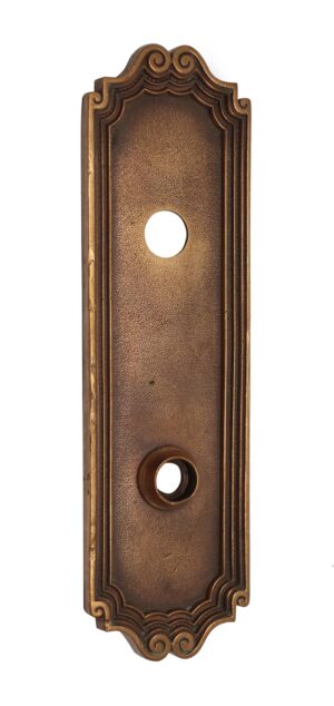 Back Plates - Cast Brass Norwalk 10.25 in. Door Plate with Latch Insert