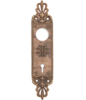 Back Plates - French Yale & Towne Brass Ornate Door Back Plate