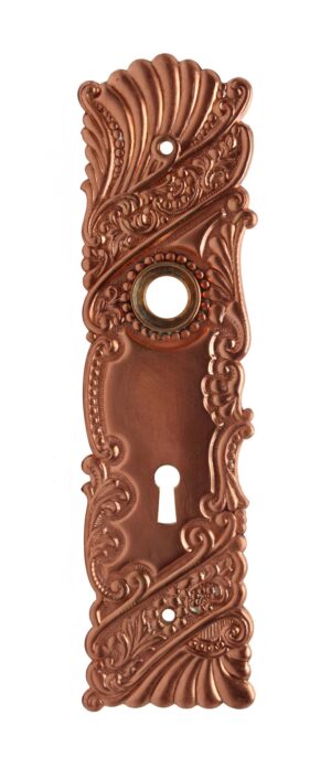 Back Plates - Polished Brass Roanoke Keyhole 8 in. Back Plate