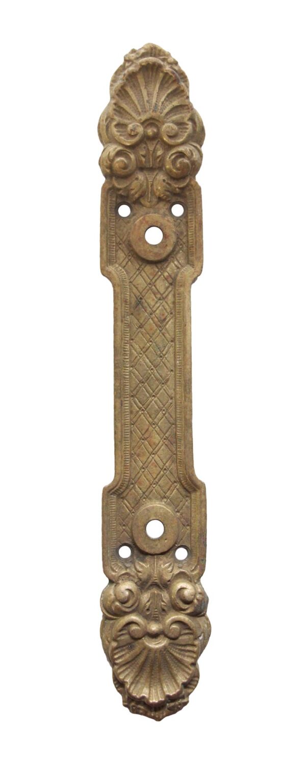 Back Plates - Small French Brass Door Pull  Back Plate