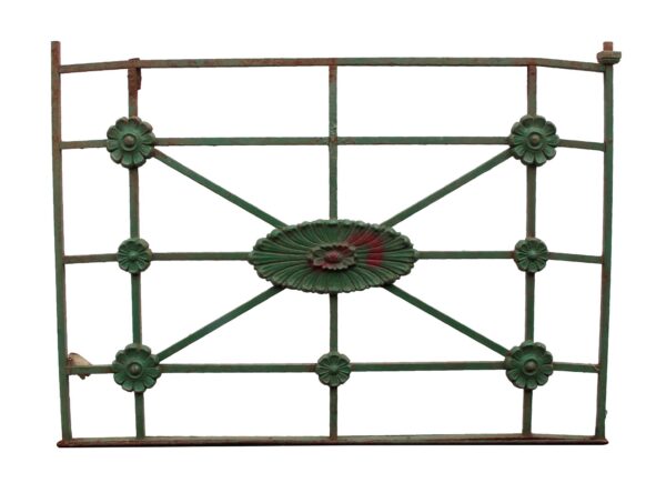 Balconies & Window Guards - Antique Green Cast Iron Balcony