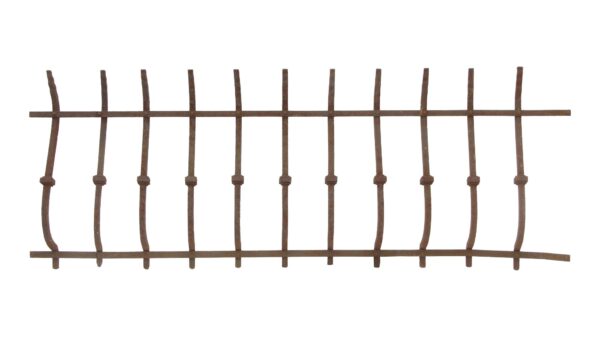 Balconies & Window Guards - Pair of 19th Century Wrought Iron Bombay Style Window Guards