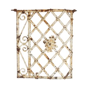 Balconies & Window Guards - Petite Lattice Work Wrought Iron Window Guard 28 x 24