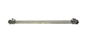 Bathroom - Art Deco Glass Rod 26.5 in. Towel Bar with Chrome Brackets