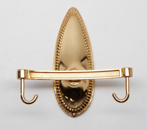 Bathroom - New Polished Beaded Brass Bathroom Hook