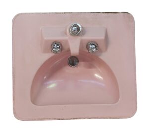 Bathroom - Pink Vintage Crane Marcia Sink