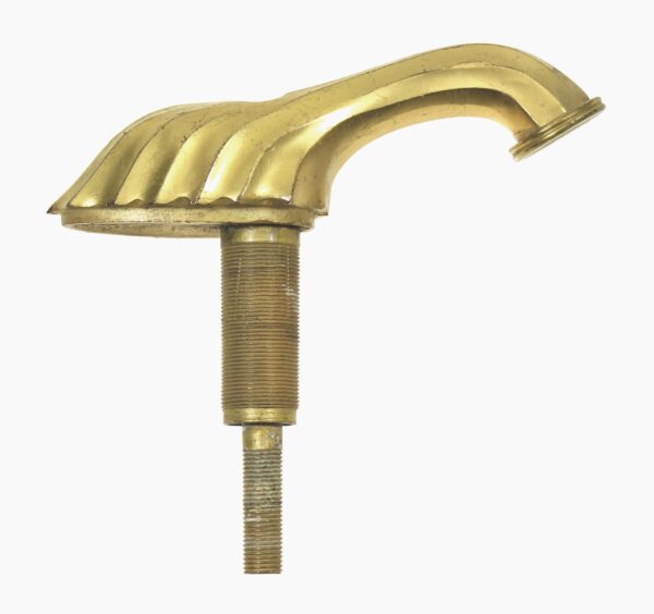 Bathroom - Reclaimed Fluted Brushed Cast Brass Sink Faucet