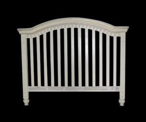 Bedroom - Vintage Arched White Queen Headboard Set