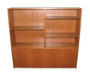 Bookcases - Mid Century Modern Teak Storage Book Shelf
