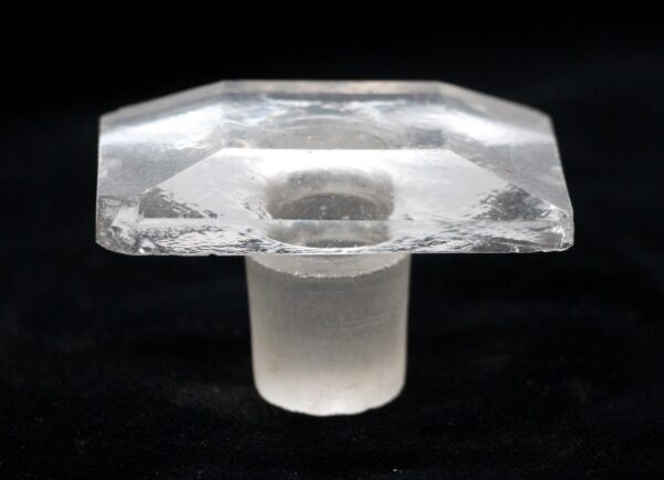 Bottle Stoppers - Vintage Rectangular Clear Glass Bottle Stopper