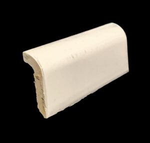 Bull Nose & Cap Tiles - 0.125 in. D Outside Corner White Cap Tile