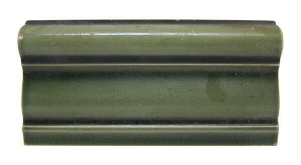 Bull Nose & Cap Tiles - Antique Green Bull Nose Tile Set