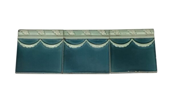 Bull Nose & Cap Tiles - Reclaimed Blue 6 in. Square Edge Tiles