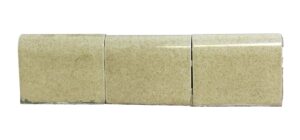 Bull Nose & Cap Tiles - Robin Egg Off White Curved Tiles