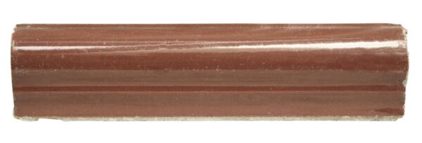 Bull Nose & Cap Tiles - Vintage Warm Brown Bull Nose Cap Tile 8 x 2