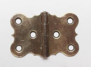 Cabinet & Furniture Hinges - Antique 3 x 2 Brass Butterfly Surface Cabinet Hinge