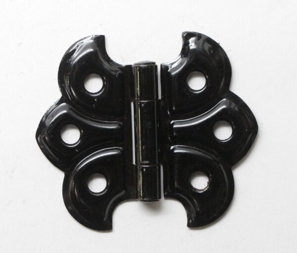 Cabinet & Furniture Hinges - Black Steel Butterfly Surface Cabinet Hinge
