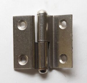 Cabinet & Furniture Hinges - Modern 1.625 in. x 1.75 Brushed Steel Offset Cabinet Hinge