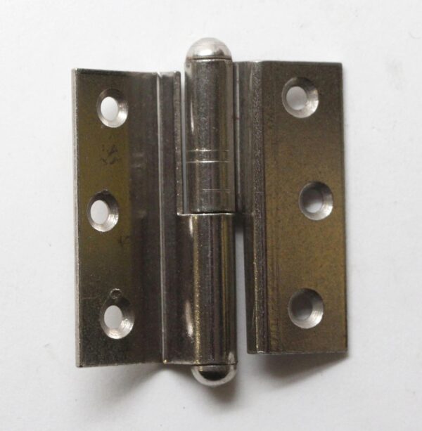 Cabinet & Furniture Hinges - Modern 2 in. x 1.75 in. Brushed Steel Offset Cabinet Hinge Cabinet & Furniture Hinges - Modern 2 in. x 1.75 in. Brushed Steel Offset Cabinet Hinge