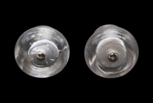 Cabinet & Furniture Knobs - Pair of Clear 2 in. Antique Glass Drawer Cabinet Knobs Cabinet & Furniture Knobs - Pair of Clear 2 in. Antique Glass Drawer Cabinet Knobs