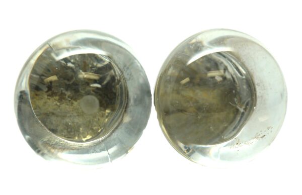 Cabinet & Furniture Knobs - Pair of Vintage 2.25 in. Fixed Base Glass Drawer Cabinet Knobs