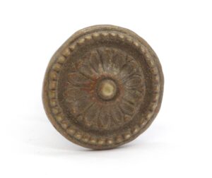 Cabinet & Furniture Knobs - Vintage 1.125 in. Brass Floral Cabinet Knob Cabinet & Furniture Knobs - Vintage 1.125 in. Brass Floral Cabinet Knob