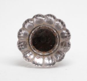 Cabinet & Furniture Knobs - Vintage 1.5 in. Flower Glass Drawer Cabinet Knob