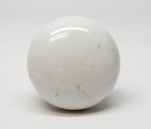 Cabinet & Furniture Knobs - Vintage 1.875 in. Porcelain White Drawer Cabinet Knob