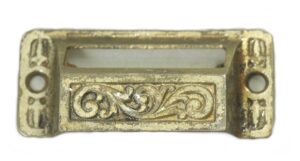 Cabinet & Furniture Pulls - Antique 3.25 in. Cast Iron Apothecary Bin Drawer Pull