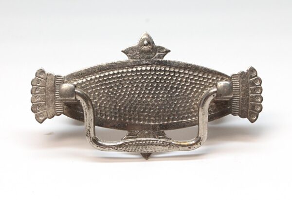 Cabinet & Furniture Pulls - Antique 3.875 in. Victorian Nickel Plated Brass Bail Pull