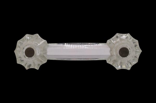 Cabinet & Furniture Pulls - Antique 4.25 in. Fluted Glass Bridge Drawer Pull