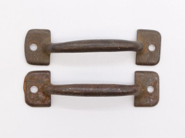Cabinet & Furniture Pulls - Pair of Antique Classic 4.75 in. Cast Iron Bridge Drawer Pulls