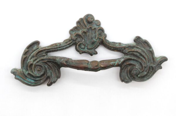 Cabinet & Furniture Pulls - Repro Art Nouveau 6.5 in. Brass Bridge Drawer Pull