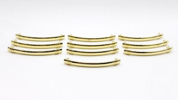 Cabinet & Furniture Pulls - Set of Polished Brass 6 in. Knob Hill Bridge Pulls