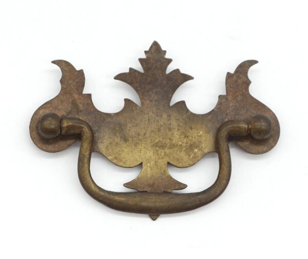 Cabinet & Furniture Pulls - Vintage 3.625 in. Brass Plated Steel Bail Dresser Drawer Pull