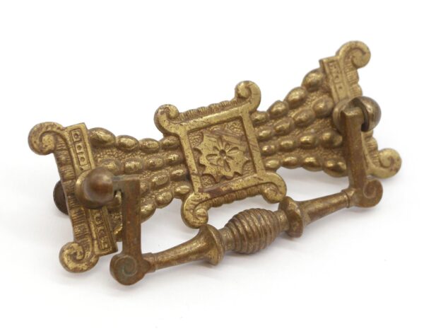 Cabinet & Furniture Pulls - Vintage 4.625 in. Oriental Brass Bail Drawer Pull
