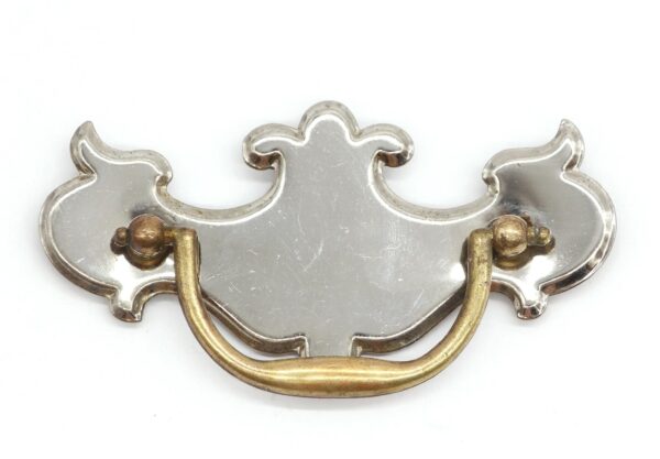 Cabinet & Furniture Pulls - Vintage 5 in. Chrome Plated Steel Dresser Drawer Bail Pull