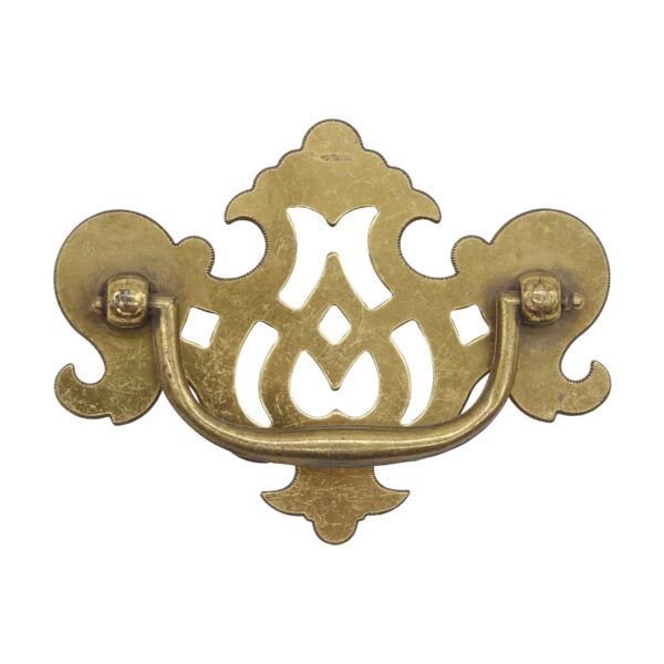 Cabinet & Furniture Pulls - Vintage Brass Over Steel 4.125 in. Bail Drawer Pull