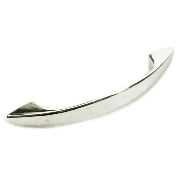 Cabinet & Furniture Pulls - Vintage Old New Art Deco Chrome Bridge Cabinet Drawer Pull