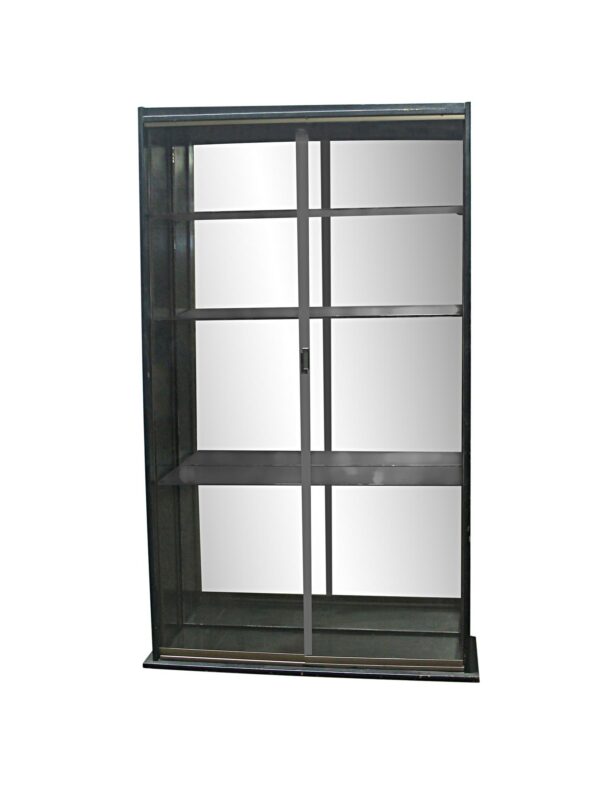 Cabinets - Tall 4 Tier Shelf Enclosed with Glass Doors