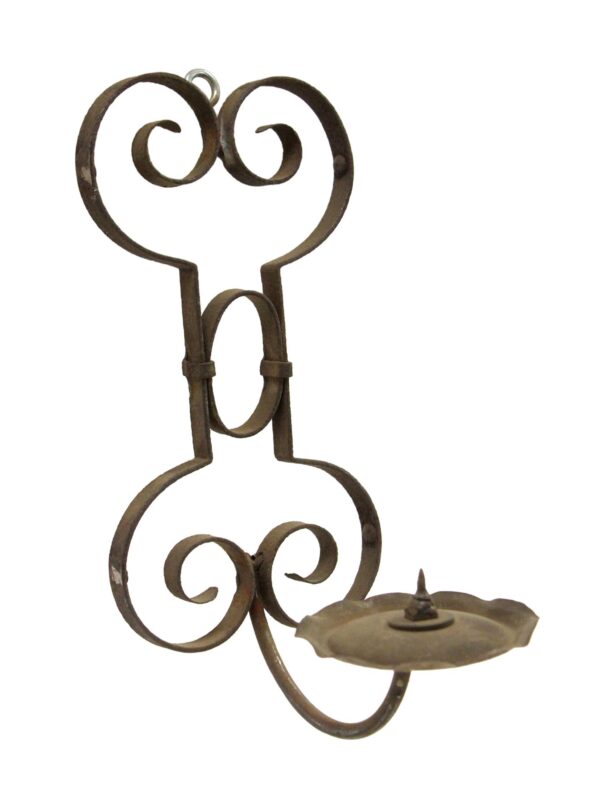 Candle Holders - Wrought Iron Wall Mount Candle Holder