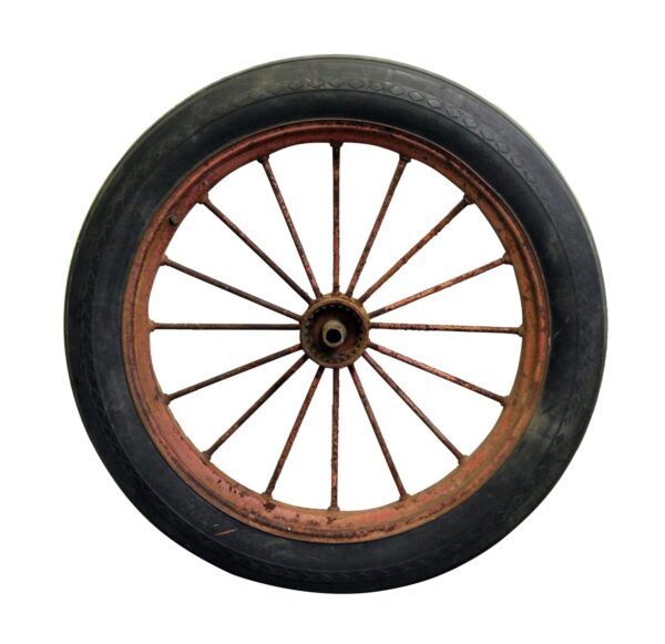 Car Fronts & Parts - Original Goodyear Tractor Wheel