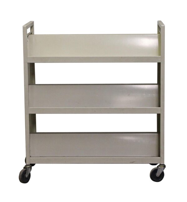 Carts - Metal Three Tier Rolling Library Cart