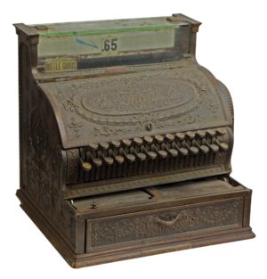 Cash Registers - National Bronze Cash Ornate Register